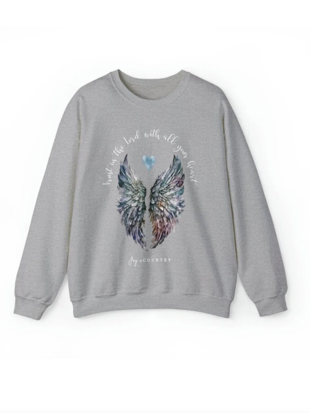 Trust In The Lord With All Your Heart - Unisex Crew-Neck Sweatshirt